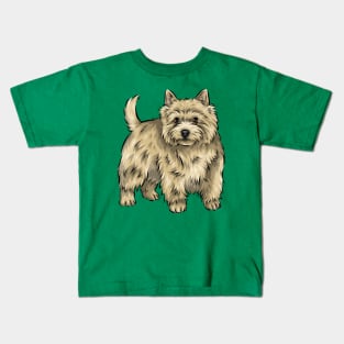 Cute Norwich Terrier Dog Kids T-Shirt